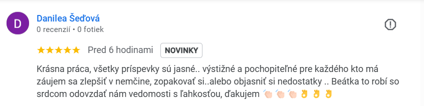 Recenzia Danielka
